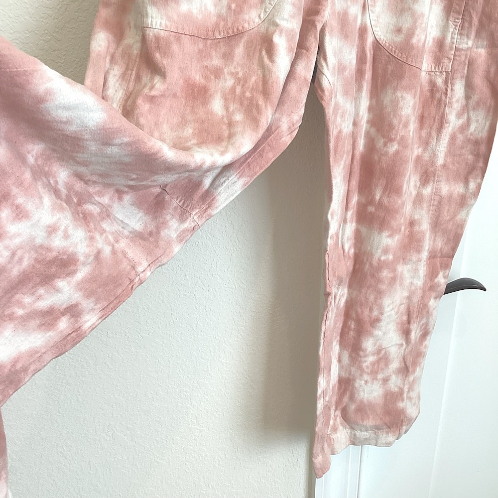 ❌Sold - Pilcro Reese Smocked Barrel Pull-On Pants Tie-Dye Anthropologie - Picture 7 of 14
